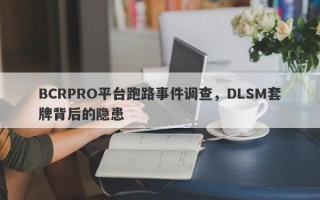 BCRPRO平台跑路事件调查，DLSM套牌背后的隐患