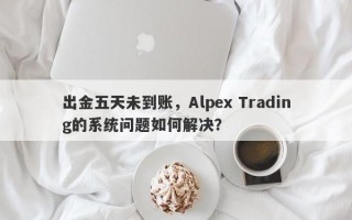 出金五天未到账，Alpex Trading的系统问题如何解决？