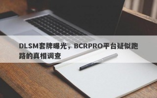 DLSM套牌曝光，BCRPRO平台疑似跑路的真相调查