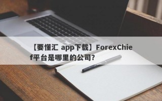 【要懂汇 app下载】ForexChief平台是哪里的公司？
