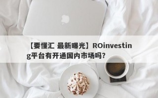 【要懂汇 最新曝光】ROinvesting平台有开通国内市场吗？
