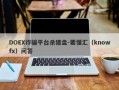 DOEX诈骗平台杀猪盘-要懂汇（knowfx）问答