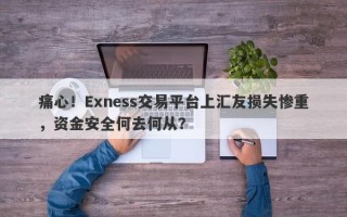 痛心！Exness交易平台上汇友损失惨重，资金安全何去何从？