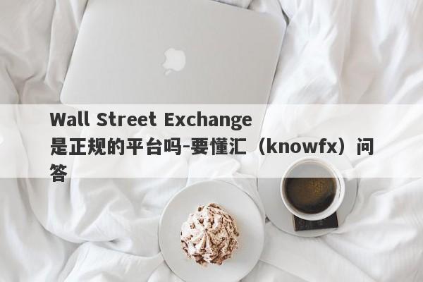 Wall Street Exchange是正规的平台吗-要懂汇（knowfx）问答-第1张图片-要懂汇圈网