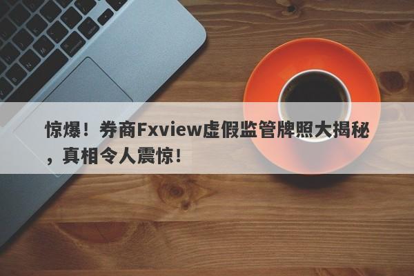 惊爆！券商Fxview虚假监管牌照大揭秘，真相令人震惊！-第1张图片-要懂汇圈网