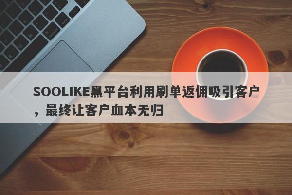 SOOLIKE黑平台利用刷单返佣吸引客户，最终让客户血本无归-第1张图片-要懂汇圈网