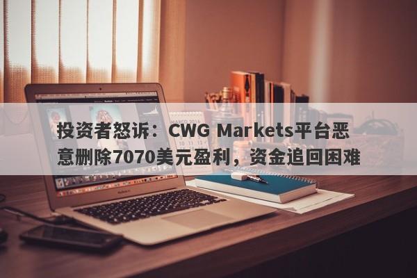 投资者怒诉：CWG Markets平台恶意删除7070美元盈利，资金追回困难-第1张图片-要懂汇圈网